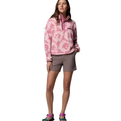 Helvetia II Printed Cropped 1/2-Snap Pullover - Women's