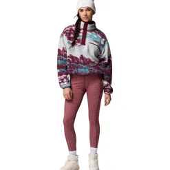 Helvetia II Printed Cropped 1/2-Snap Pullover - Women's