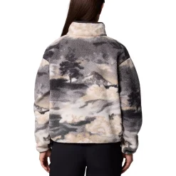 Helvetia II Printed Cropped 1/2-Snap Pullover - Women's