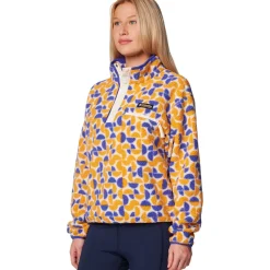 Helvetia II Printed Cropped 1/2-Snap Pullover - Women's
