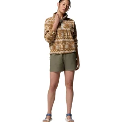 Helvetia II Printed Cropped 1/2-Snap Pullover - Women's