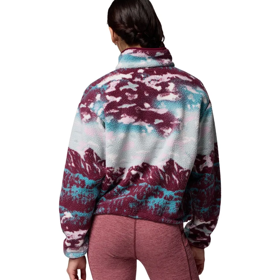 Helvetia II Printed Cropped 1/2-Snap Pullover - Women's