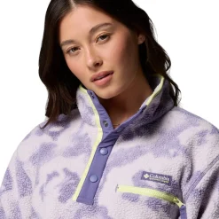 Helvetia II Printed Cropped 1/2-Snap Pullover - Women's