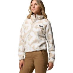 Helvetia II Printed Cropped 1/2-Snap Pullover - Women's