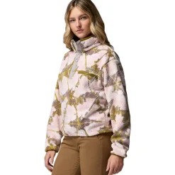 Helvetia II Printed Cropped 1/2-Snap Pullover - Women's