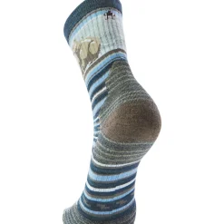 Hike Targeted Cushion Bear Stripe Mid Crew Sock - Men's