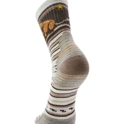 Hike Targeted Cushion Bear Stripe Mid Crew Sock - Men's