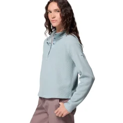 Holly Hideaway Waffle 1/2 Snap Pullover - Women's