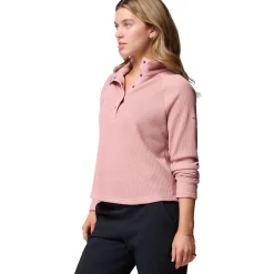 Holly Hideaway Waffle 1/2 Snap Pullover - Women's