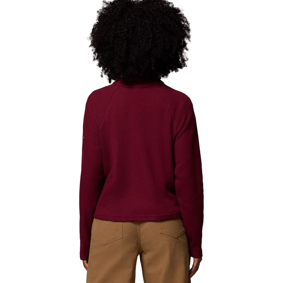 Holly Hideaway Waffle 1/2 Snap Pullover - Women's