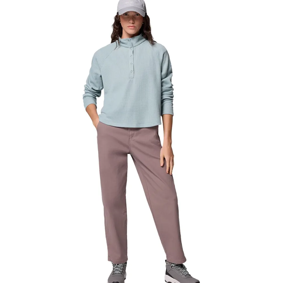 Holly Hideaway Waffle 1/2 Snap Pullover - Women's