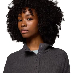 Holly Hideaway Waffle 1/2 Snap Pullover - Women's