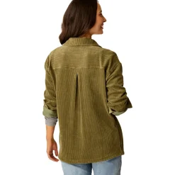 Hudson Stretch Cord Shacket - Women's