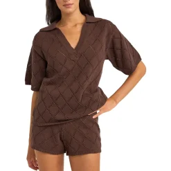 Islander Collared Knit Shirt - Women's