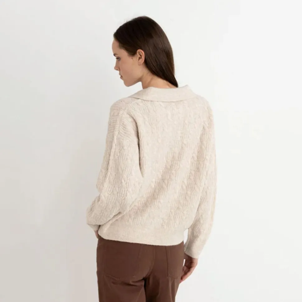 Lexie V-Neck Collared Jumper - Women's