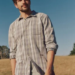 Lightweight Plaid Cord Shirt - Men's