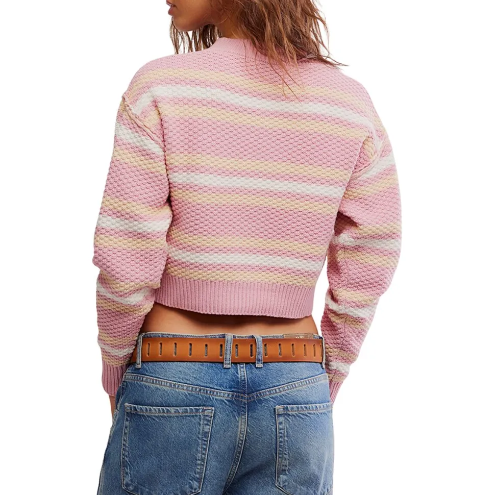 Lila Stripe Cardi - Women's