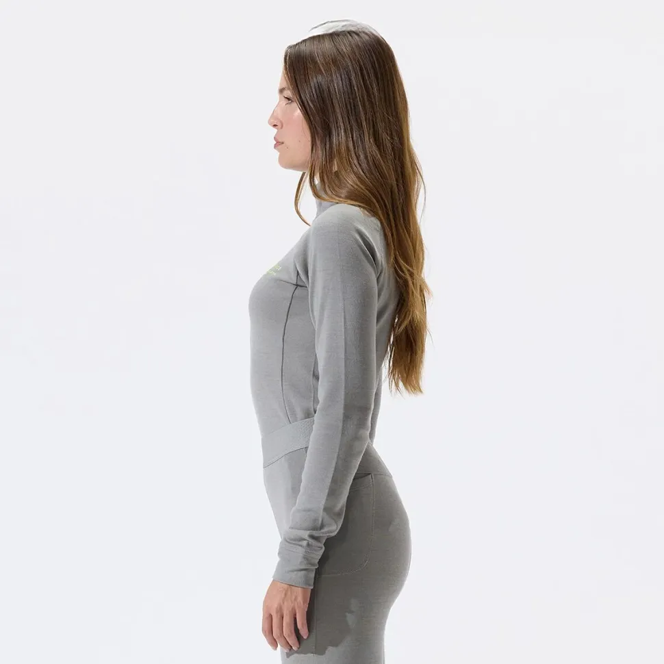Merino Mock Neck Top - Women's
