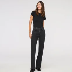 Midweight Performance Denim HighRise Wide Leg Pant - Women's