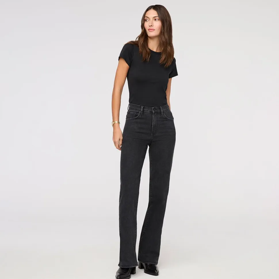 Midweight Performance Denim HighRise Wide Leg Pant - Women's