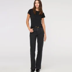 Midweight Performance Denim HighRise Wide Leg Pant - Women's