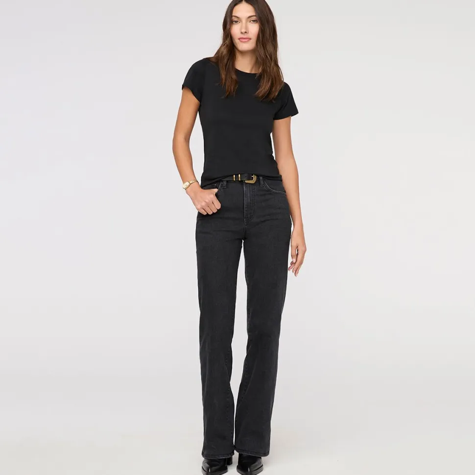 Midweight Performance Denim HighRise Wide Leg Pant - Women's