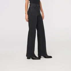 Midweight Performance Denim HighRise Wide Leg Pant - Women's