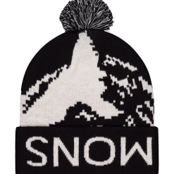 Mtn Pixel Merino Pom Pom Beanie