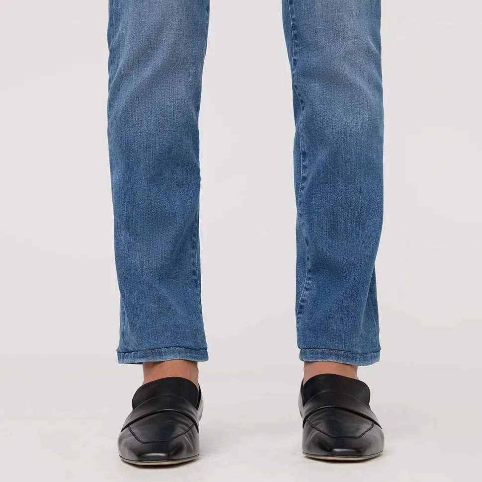No Sweat Denim High Rise Slim Straight Pant - Women's