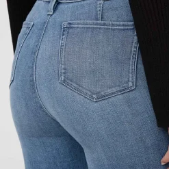 No Sweat Denim High Rise Slim Straight Pant - Women's