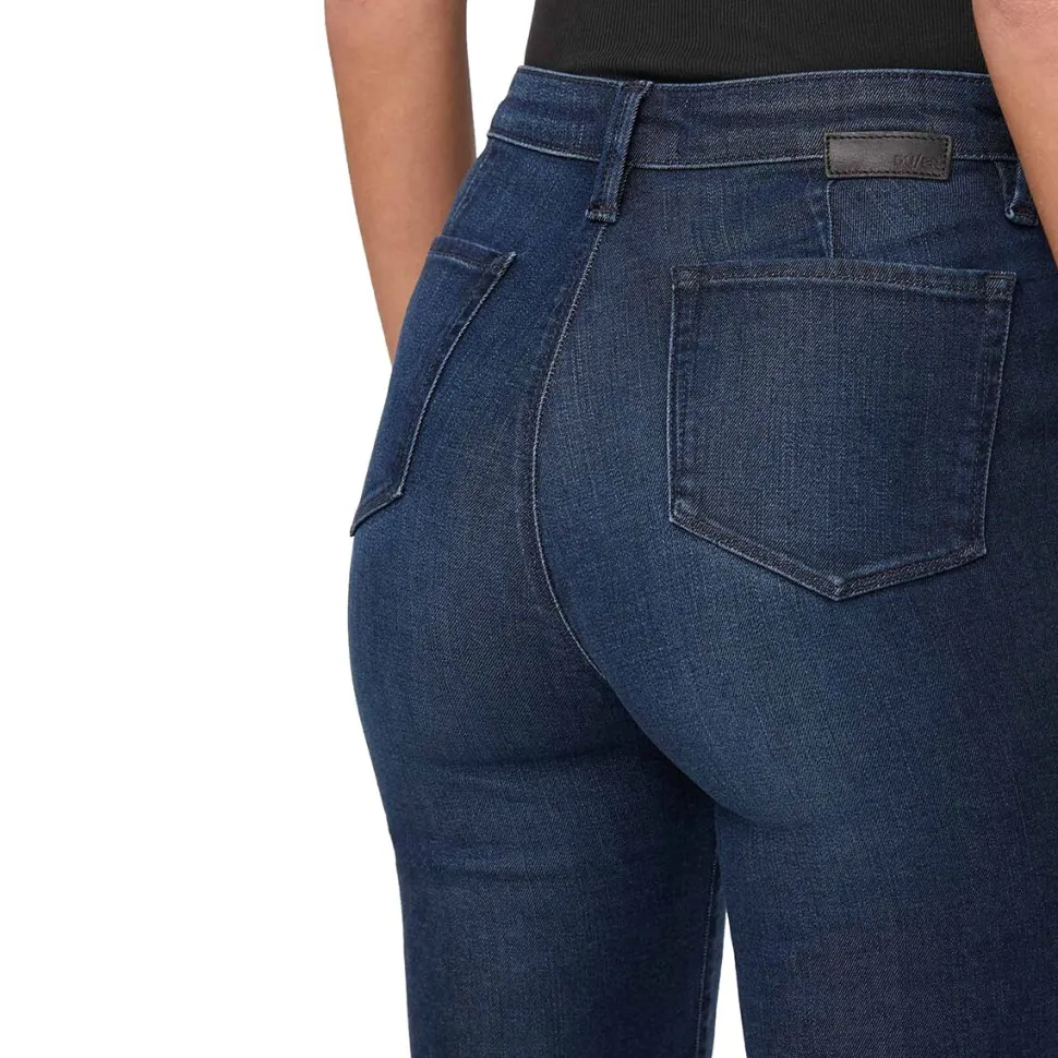 No Sweat Denim High Rise Slim Straight Pant - Women's