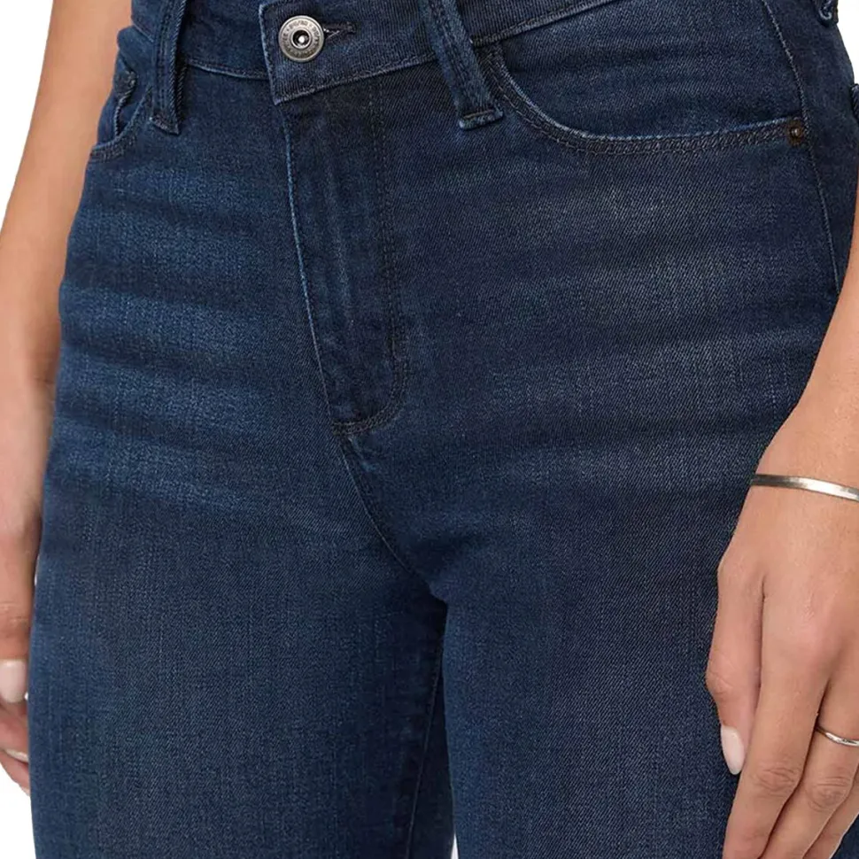 No Sweat Denim High Rise Slim Straight Pant - Women's
