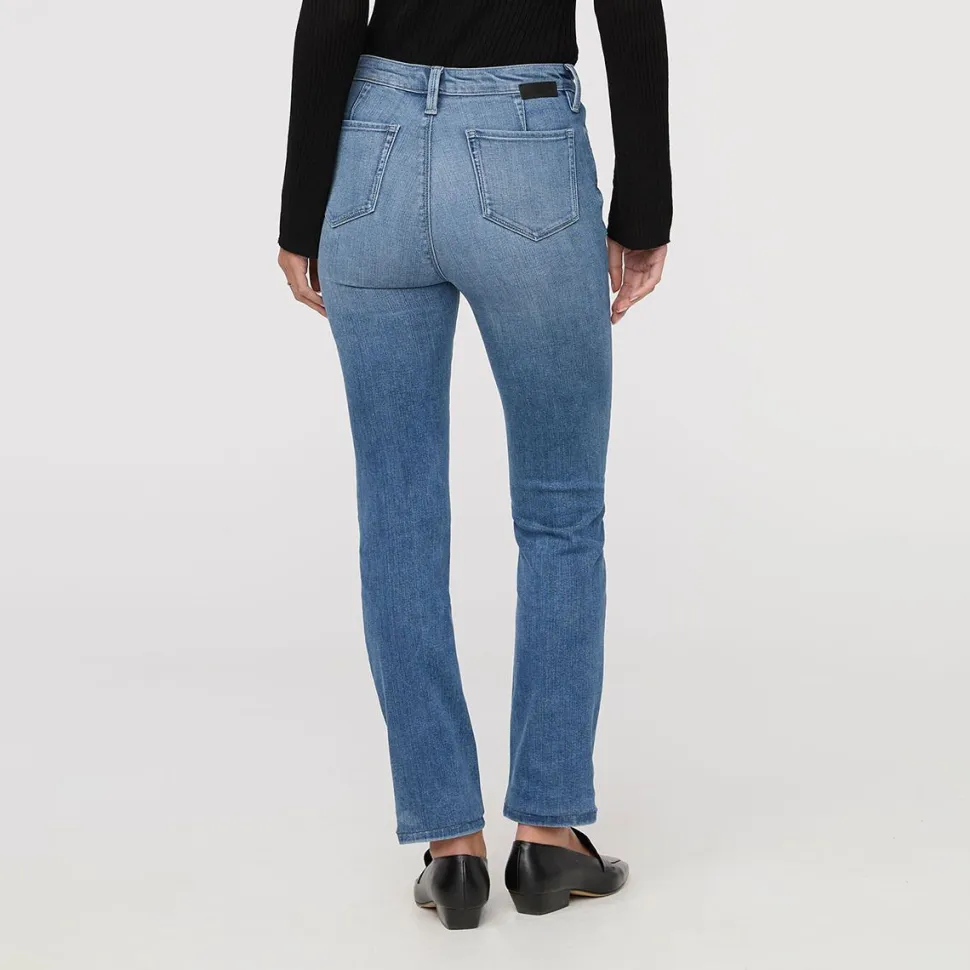 No Sweat Denim High Rise Slim Straight Pant - Women's