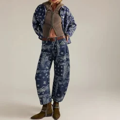 Opal Swing Printed Denim Jacket - Women's