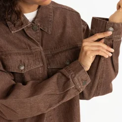 Oversized Denim Jacket - Women's