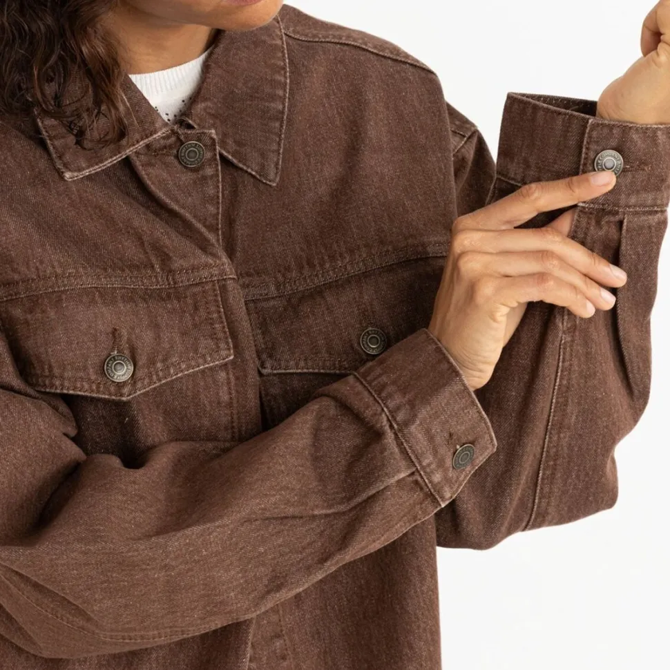 Oversized Denim Jacket - Women's
