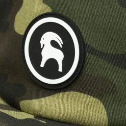 Patch Goat Flat Brim Hat