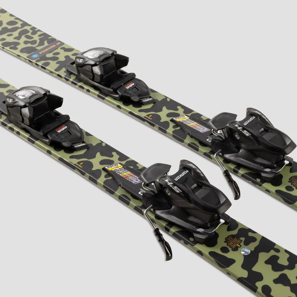 Poacher Skis + Fdt 4.5 Black Binding - Kids'