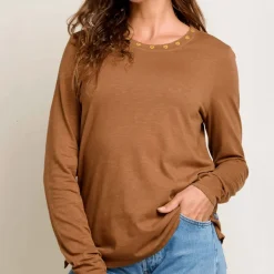 Primo Long-Sleeve Embroidered Crew - Women's