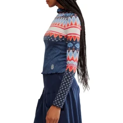 Printed Breathe Easy Long Top - Women's