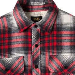 Quilted Plaid Overshirt - Men's