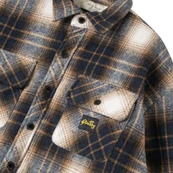 Quilted Plaid Overshirt - Men's