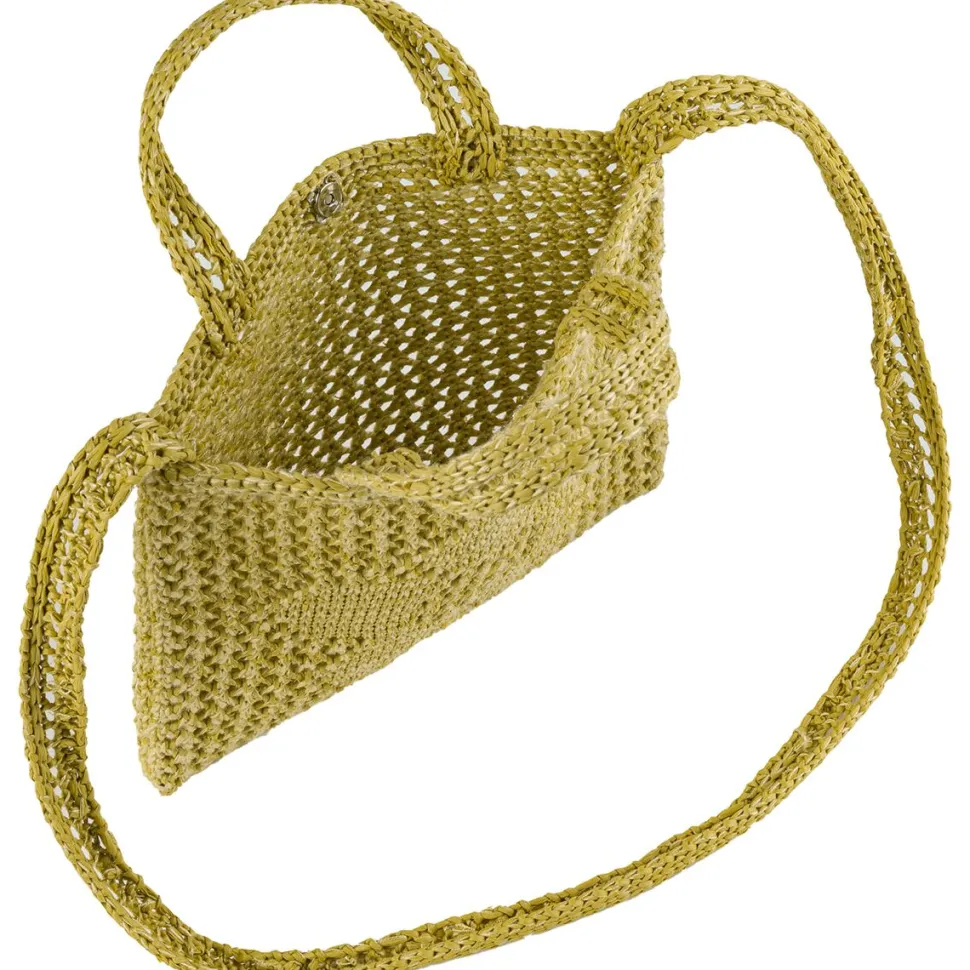 Raffia Flower Mini Bag