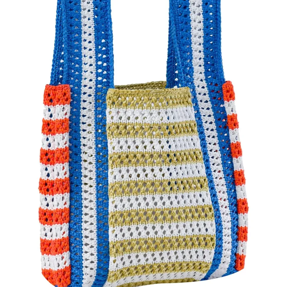 Raffia Stripe Mini Bag