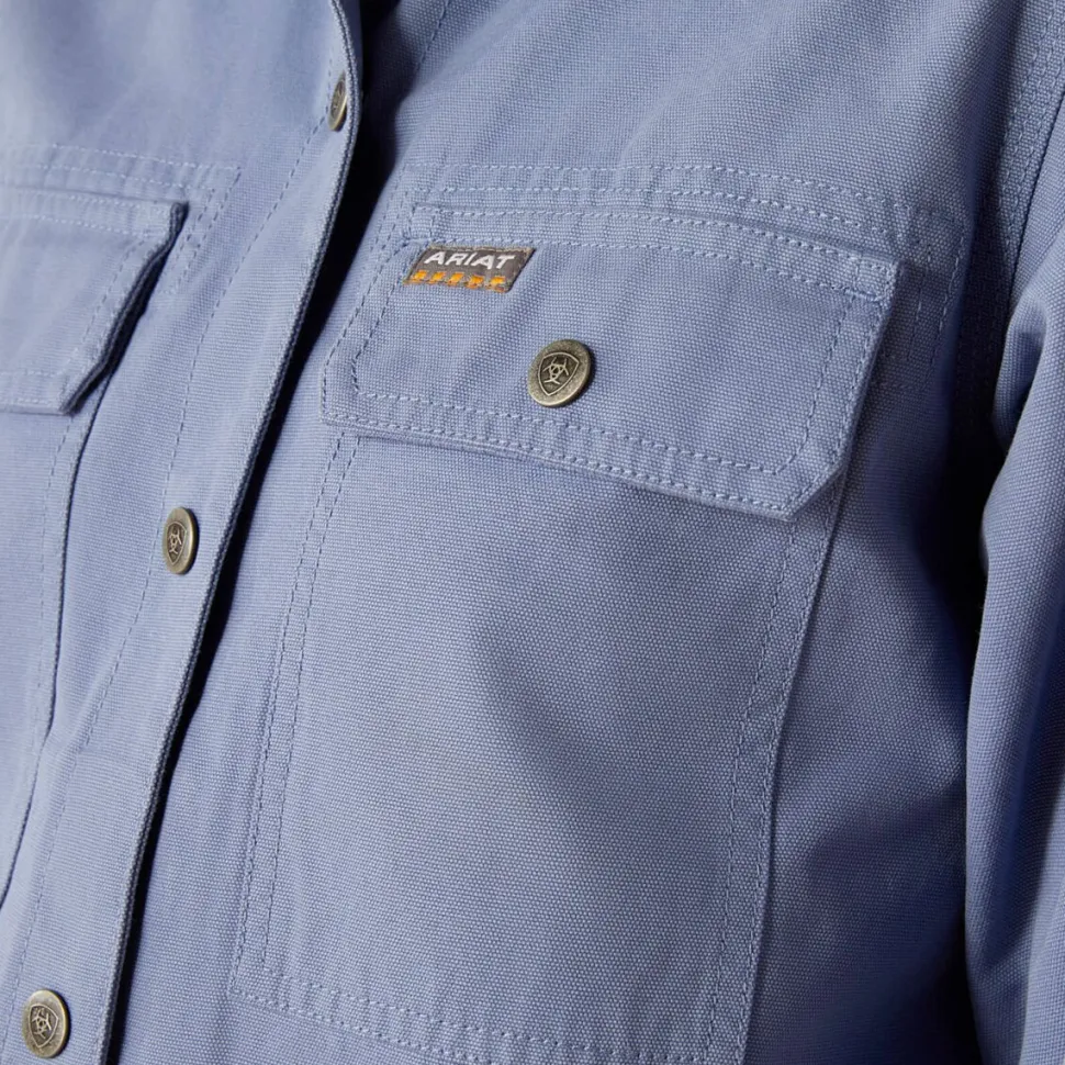 Rebar Cropped Woven Shirt Jacket - Women's