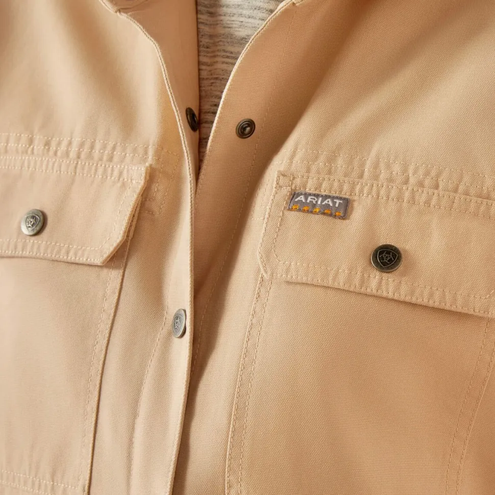 Rebar Cropped Woven Shirt Jacket - Women's