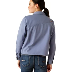 Rebar Cropped Woven Shirt Jacket - Women's