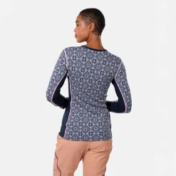 Rose Long-Sleeve Crew Top - Women's