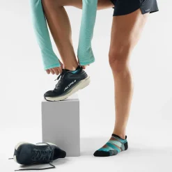Run Targeted Cushion Brushed Print Low Ankle Sock - Women's