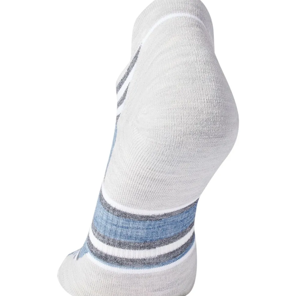 Run Targeted Cushion Stripe Low Ankle Sock - Women's